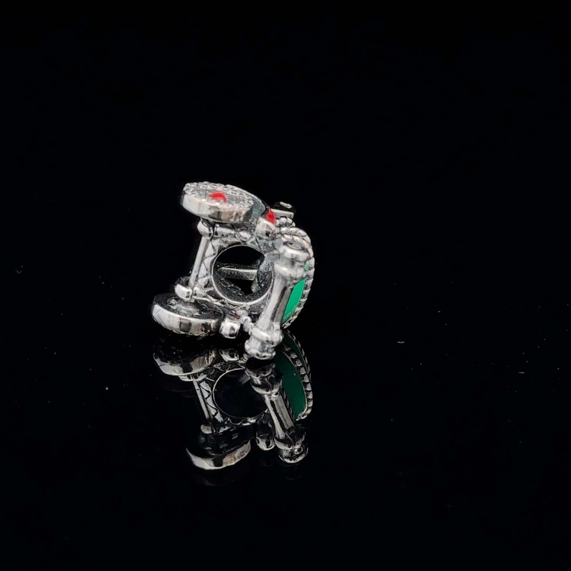 925 Sterling Silver Charm Bead DIY Christmas Holiday For Charm Bracelet Necklace - Rafant