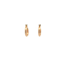 Load image into Gallery viewer, 18K Gold Earrings Hoops Polished Small 1.18 grams - Rafant
