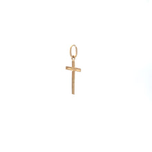 Load image into Gallery viewer, 18K Gold Pendant Charm Cross Jesus Christ Small - Rafant
