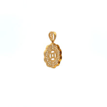 Load image into Gallery viewer, 18K Gold Pendant  Good Fortune Coin White Yellow Gold 2.14 grams - Rafant
