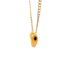 Load image into Gallery viewer, 18K Gold Necklace Chain Curb 15.75 inches Pendant Heart - Rafant
