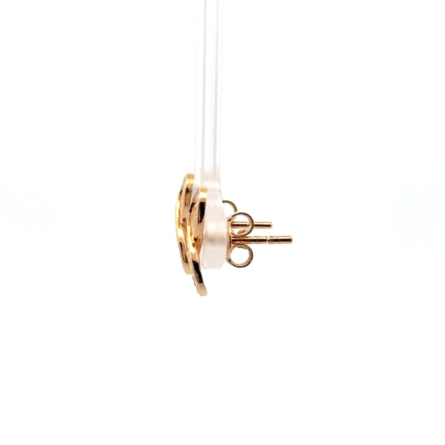 18K Gold Earrings Stud Infinity 1.47 grams - Rafant