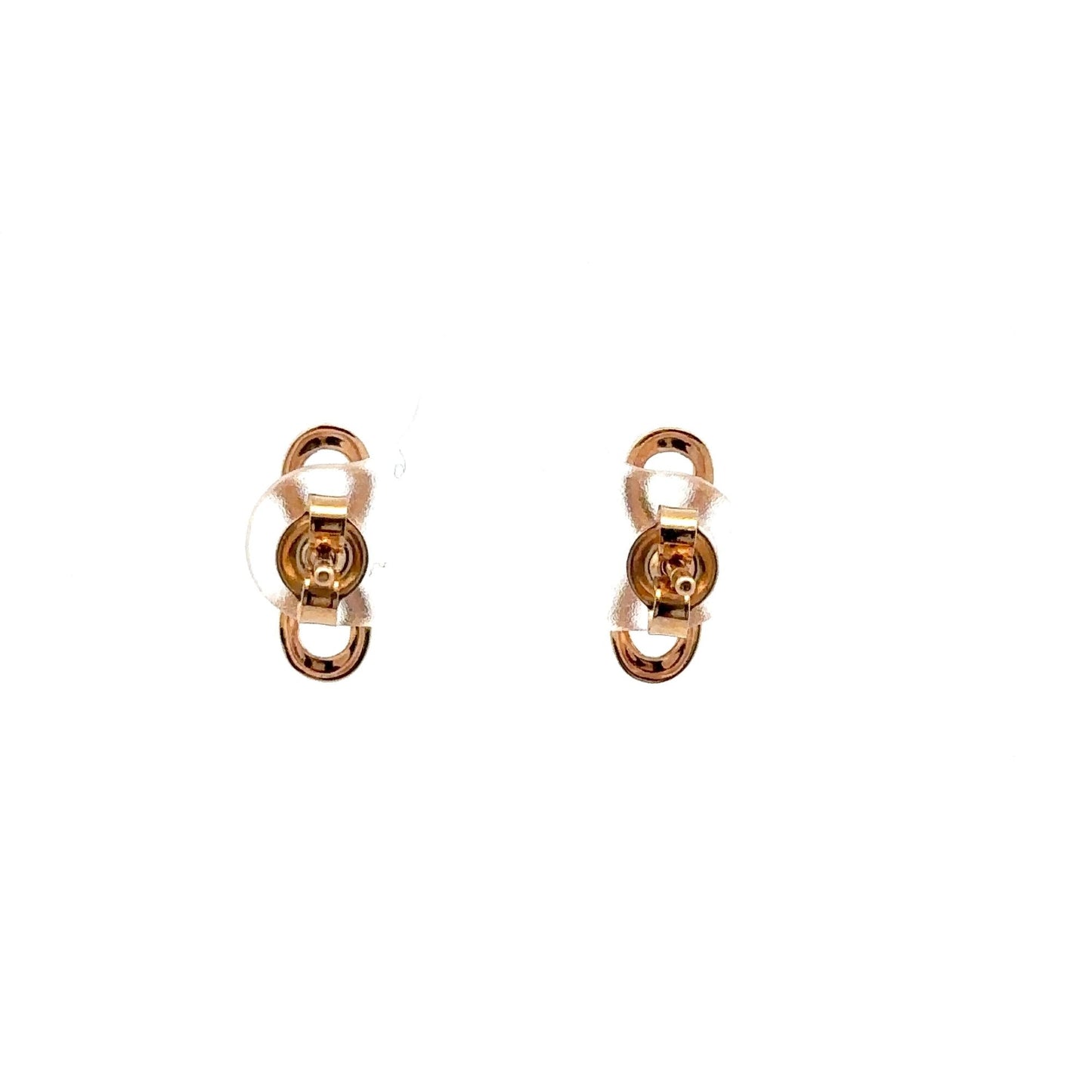 18K Gold Earrings Stud Infinity 1.47 grams - Rafant