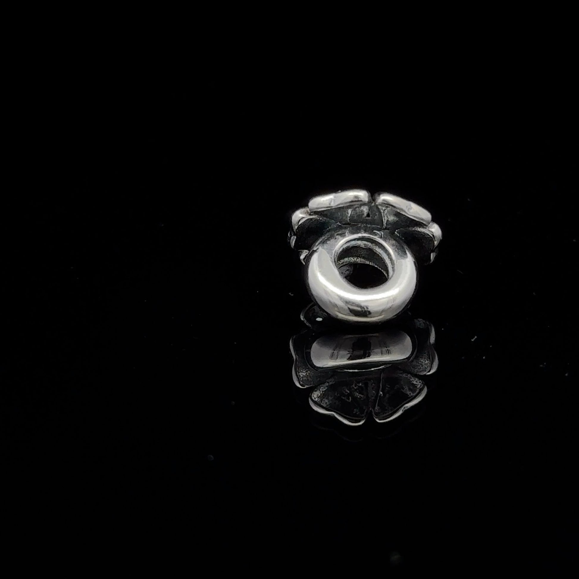 925 Sterling Silver Charm Bead Flower Pink Multicolor For Charm Bracelet Necklace - Rafant