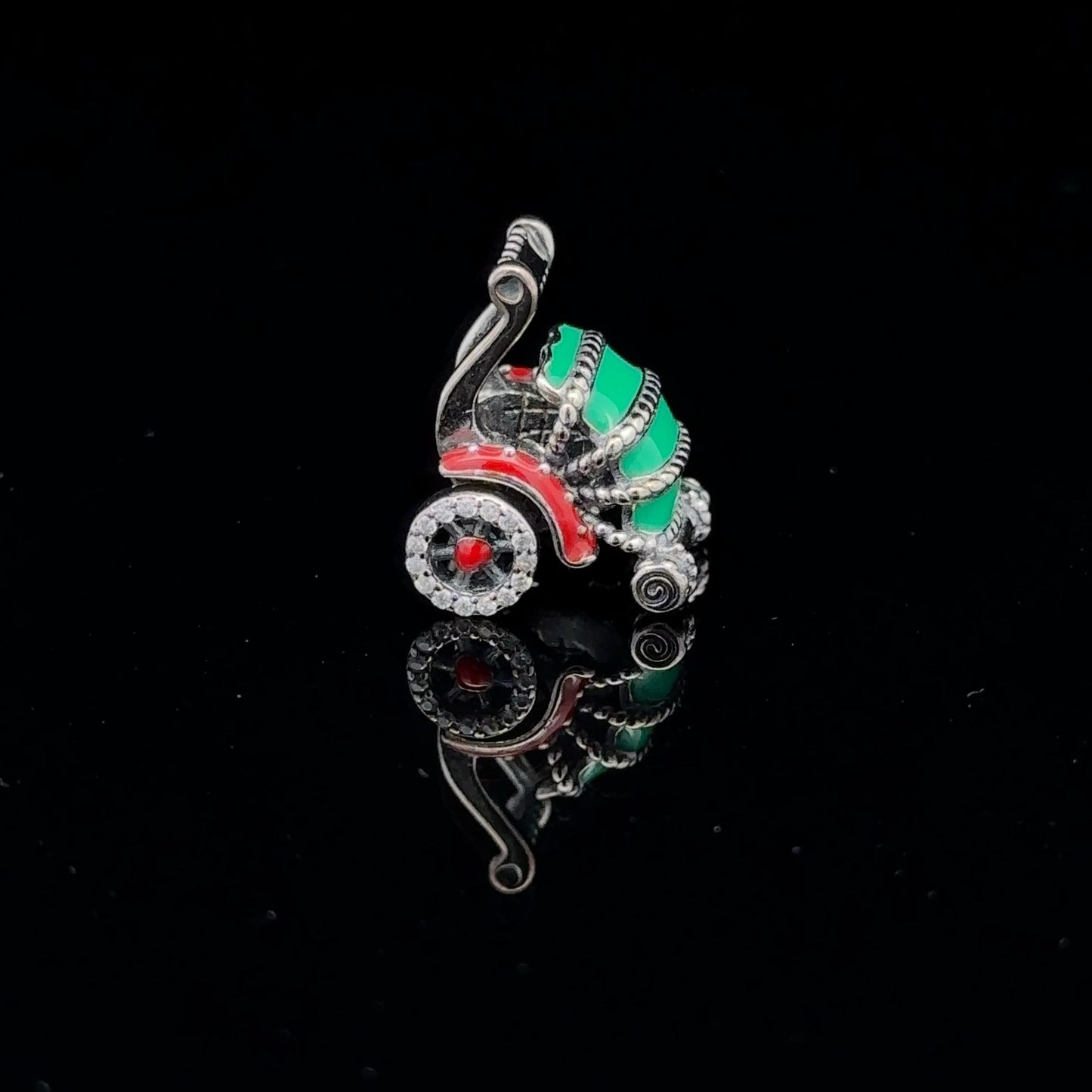 925 Sterling Silver Charm Bead DIY Christmas Holiday For Charm Bracelet Necklace - Rafant