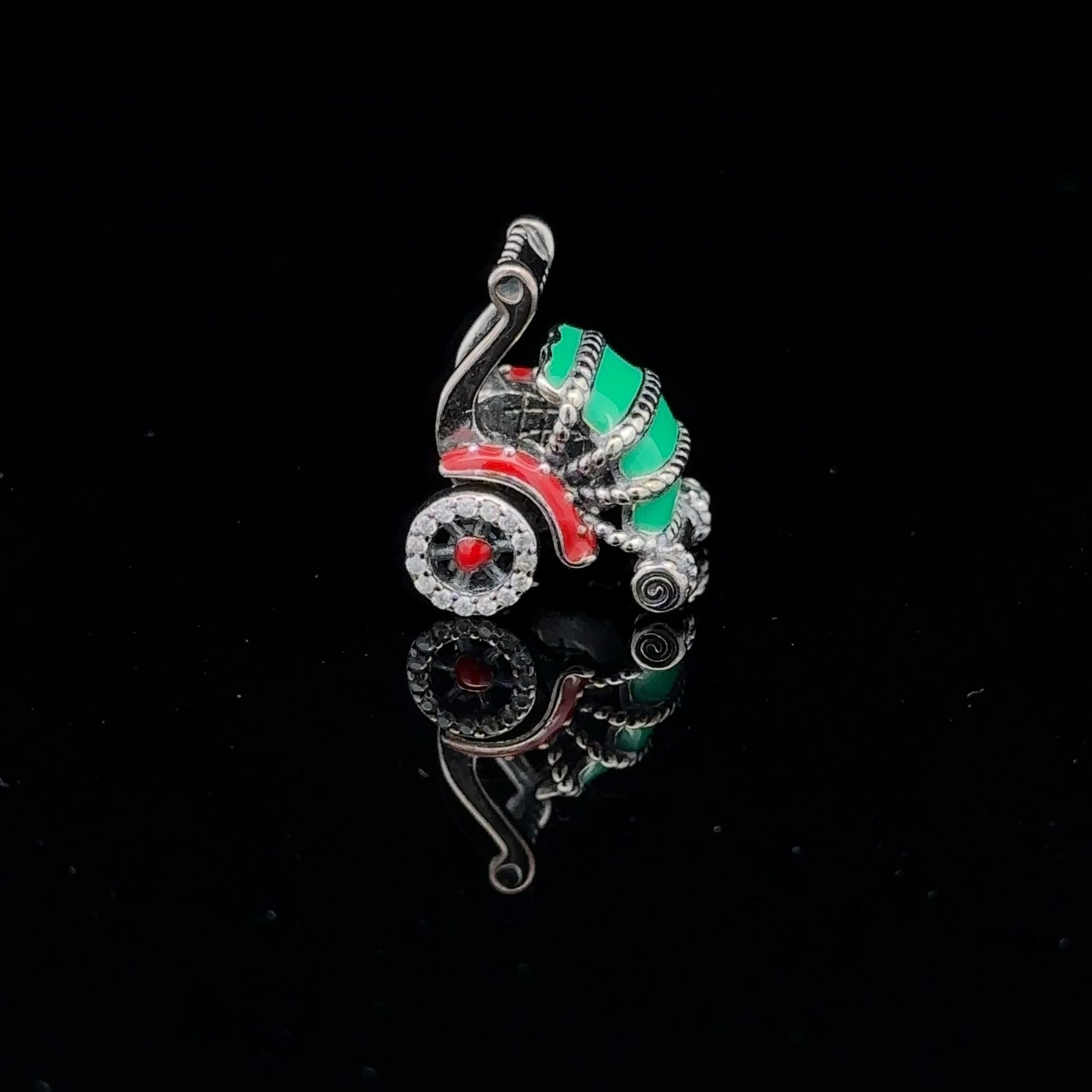 925 Sterling Silver Charm Bead DIY Christmas Holiday For Charm Bracelet Necklace - Rafant