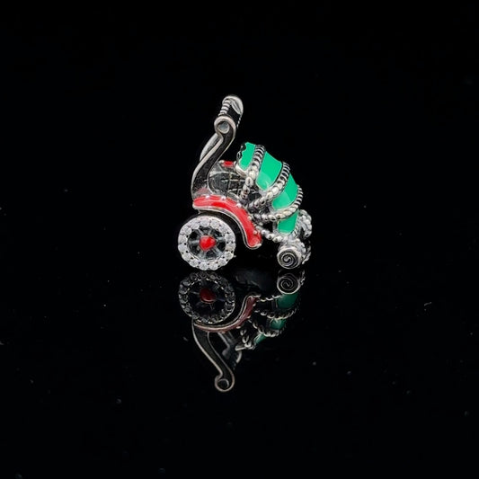925 Sterling Silver Charm Bead DIY Christmas Holiday For Charm Bracelet Necklace - Rafant