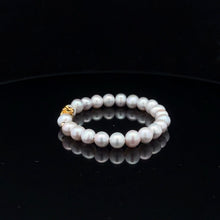 Load image into Gallery viewer, 18K Gold Money Bag Lucky Charm Beads Bracelet Gemstones Natural Freshwater Freshwater Light Grey Pearl - Rafant
