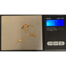 Load image into Gallery viewer, 18K Gold Bracelet Bismark Chain Size 7.5 inches 1.29 grams
