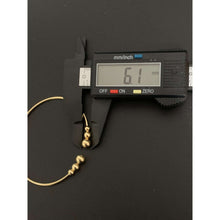 Load image into Gallery viewer, 18K Gold Bracelet Bangle Beads Cuff Design Size 7 inches 3.26 grams
