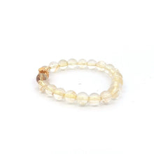 Load image into Gallery viewer, 18K Gold Money Bag Lucky Charm Beads Bracelet Gemstones Citrine 6mm - Rafant

