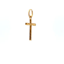 Load image into Gallery viewer, 18K Gold Pendant Charm Cross Jesus Christ Religious 0.46 grams - Rafant
