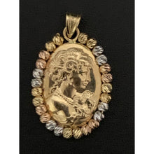 Load image into Gallery viewer, 18K Gold Pendant Woman Lady Tricolor 2.24 grams - Rafant
