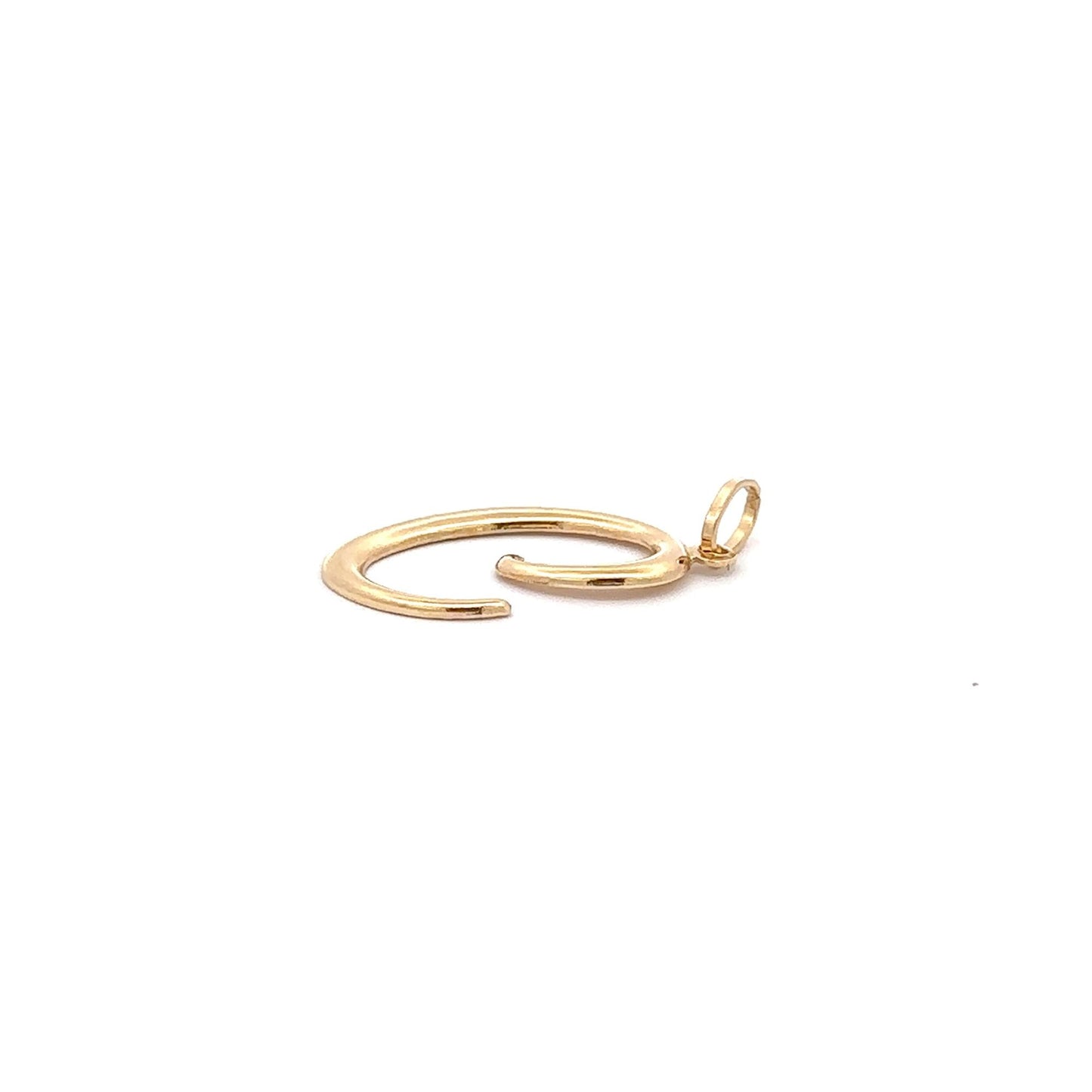 18K Gold Pendant Letter C 1.19 grams Not a Back to Back Design - Rafant
