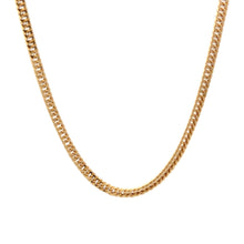Load image into Gallery viewer, 18K Gold Necklace Curb Link 20 inches Chain
