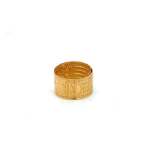 Load image into Gallery viewer, 18K Gold Ring Money Lucky Millionaire Adjustable Size
