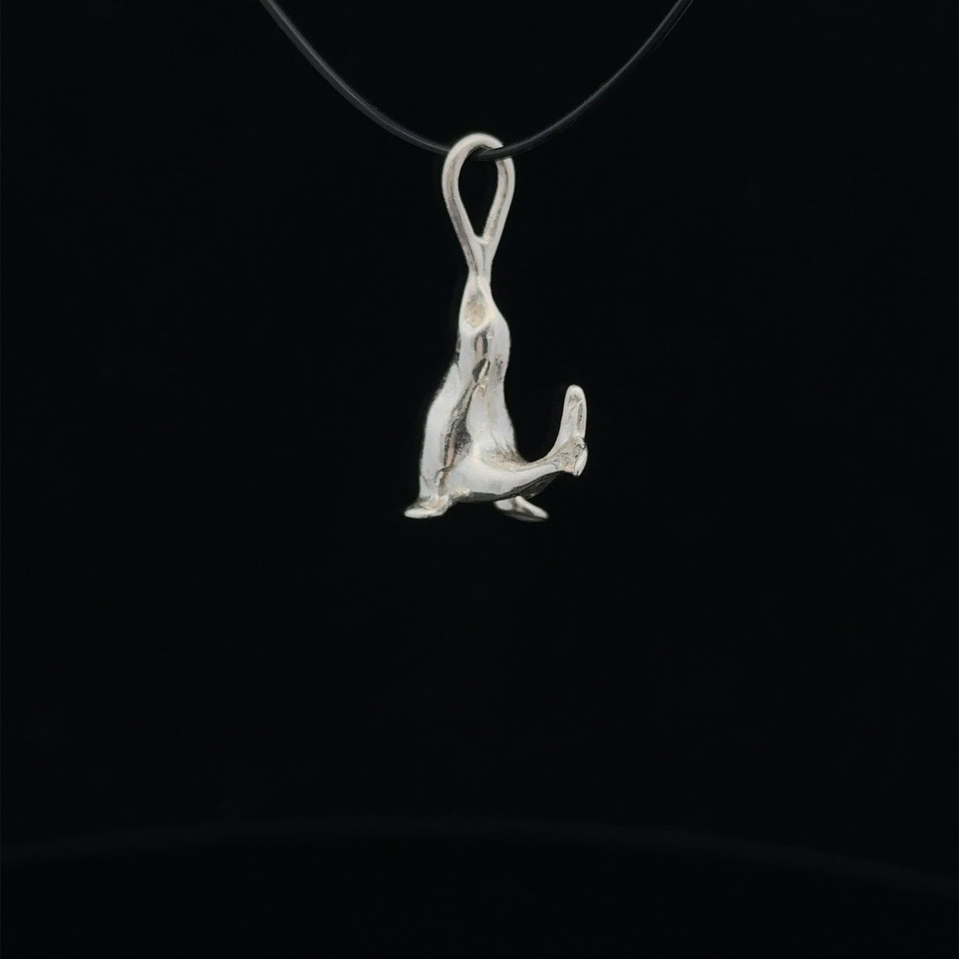 925 Sterling Silver Pendant Charm Seal - Rafant