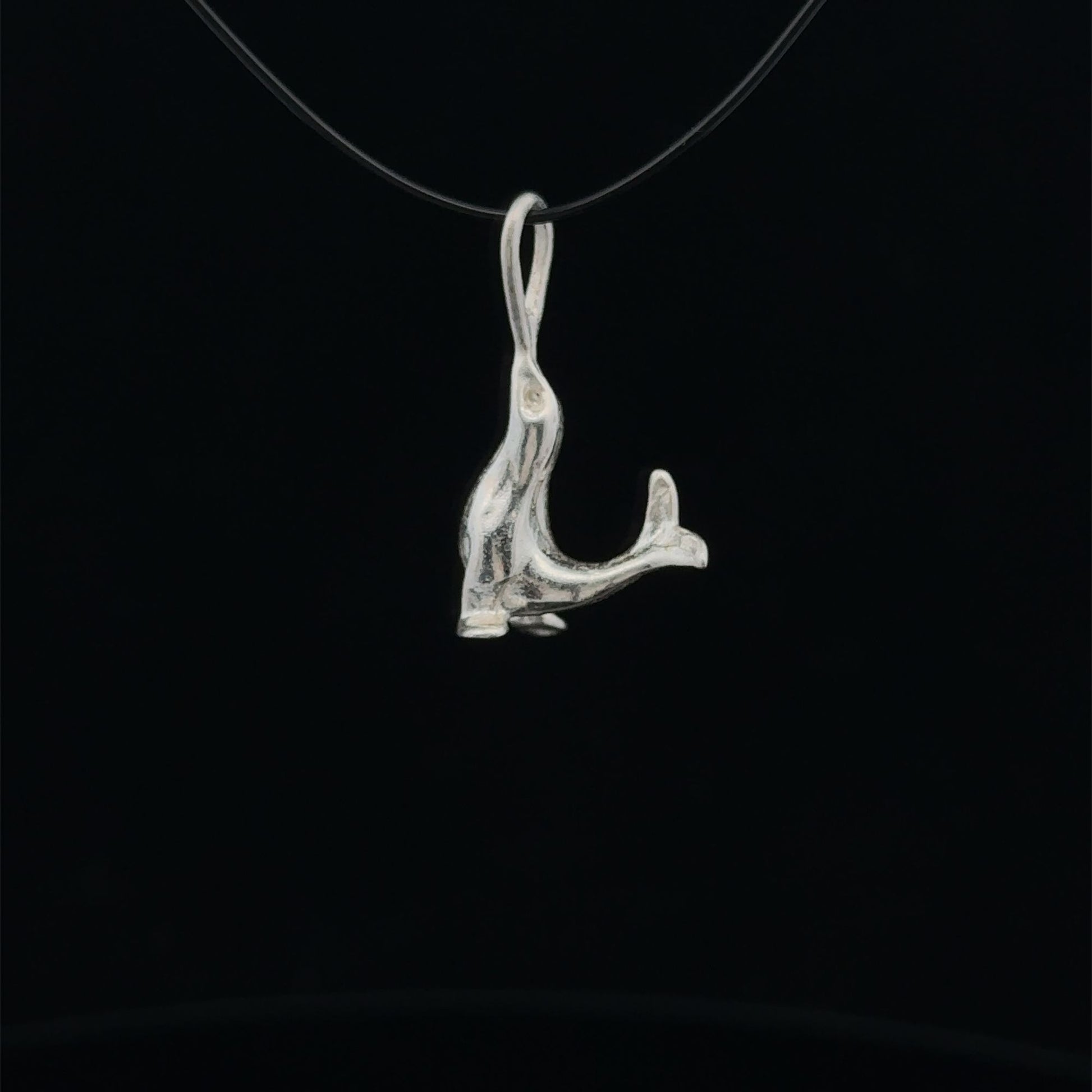925 Sterling Silver Pendant Charm Seal - Rafant