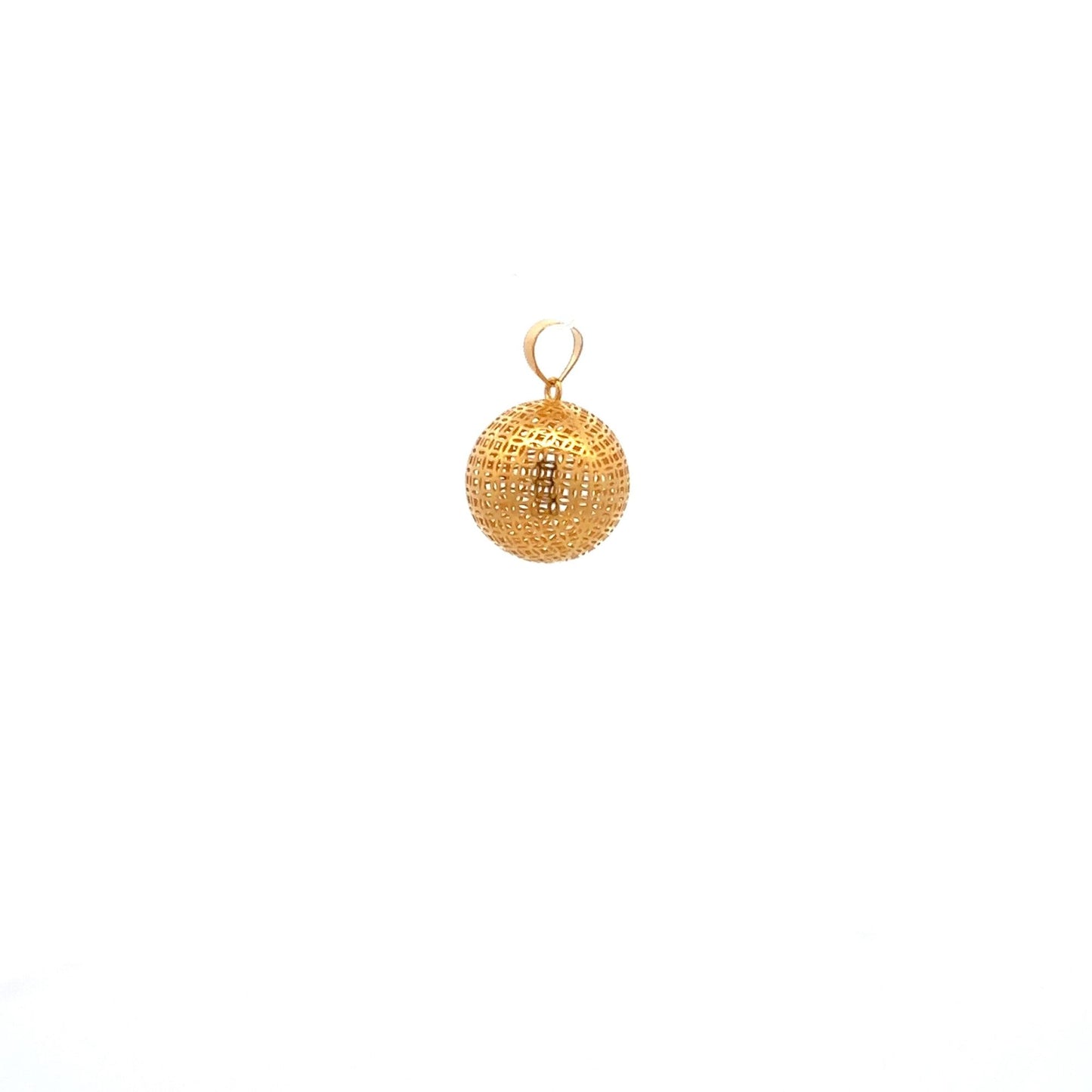 18K Gold Pendant Charm Money Lucky Coin 1.10 grams - Rafant