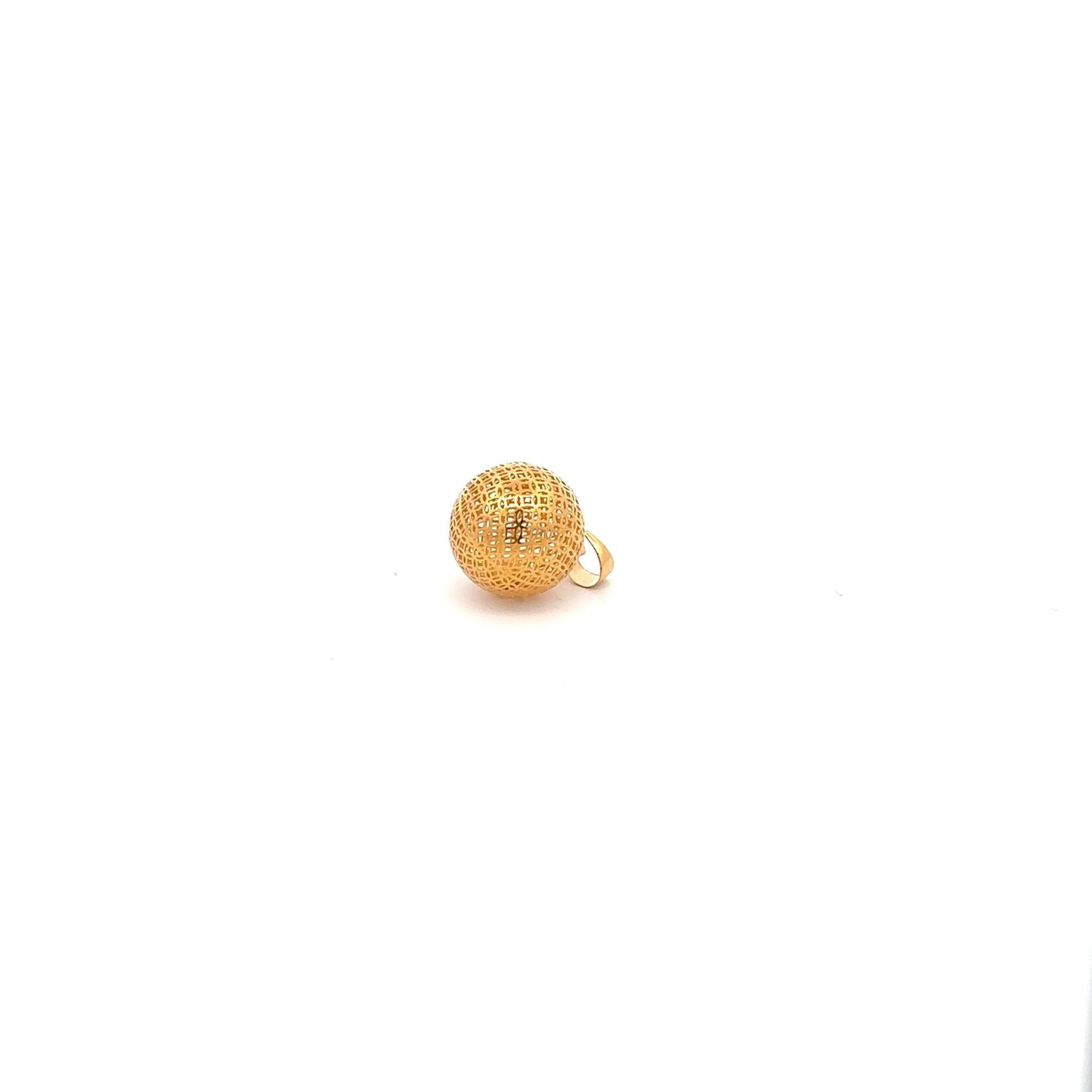 18K Gold Pendant Charm Money Lucky Coin 1.10 grams - Rafant