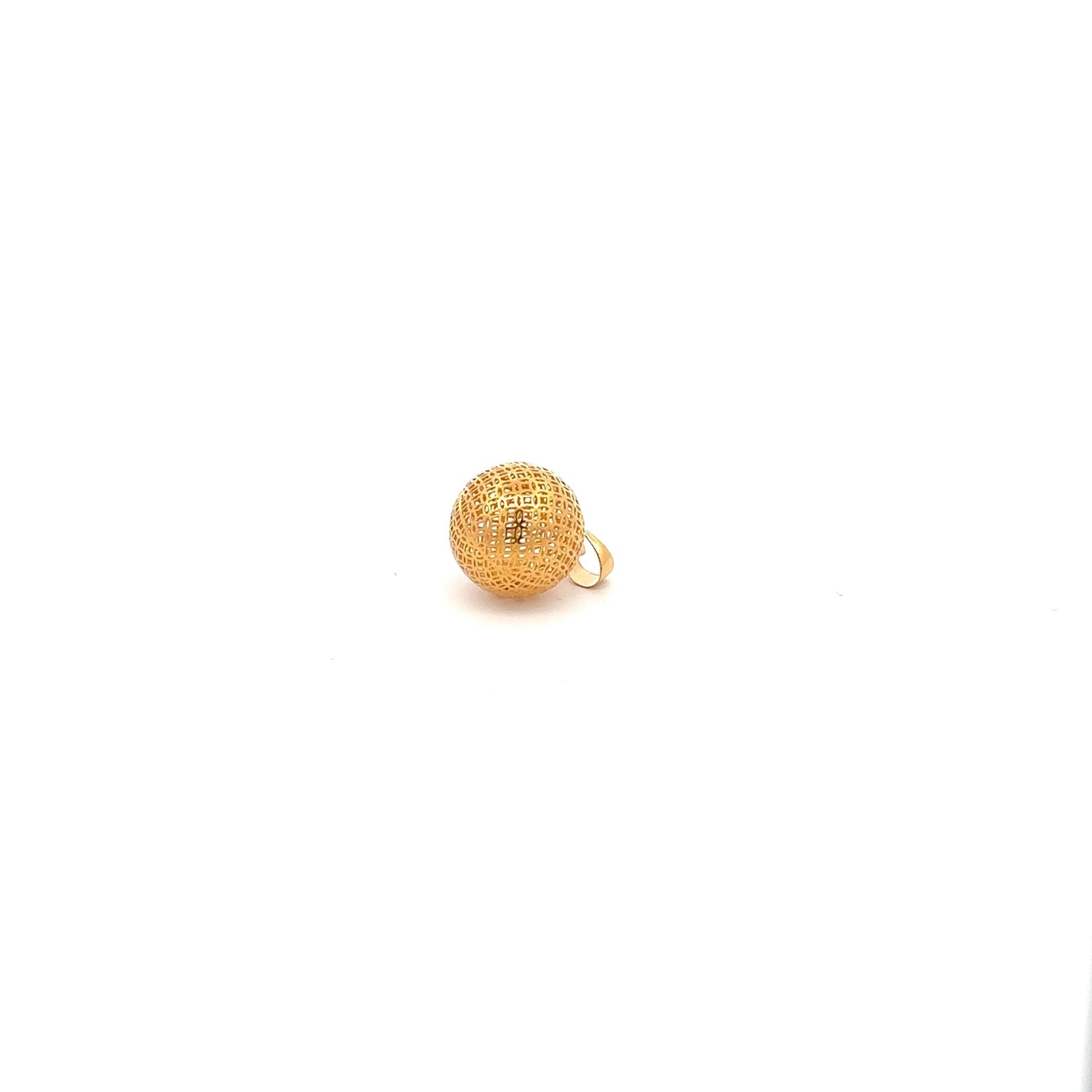 18K Gold Pendant Charm Money Lucky Coin 1.10 grams - Rafant