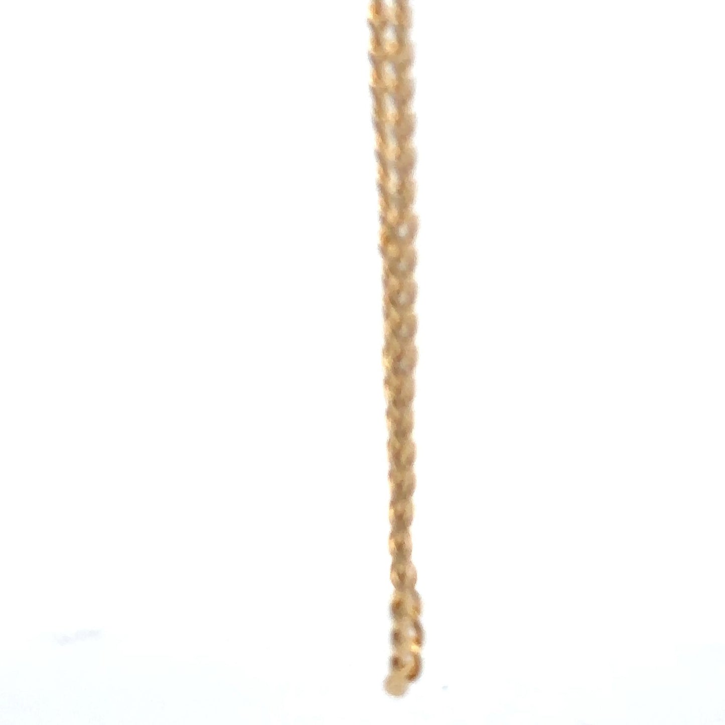 18K Gold Chain Curb Bracelet Size 7 inches - Rafant