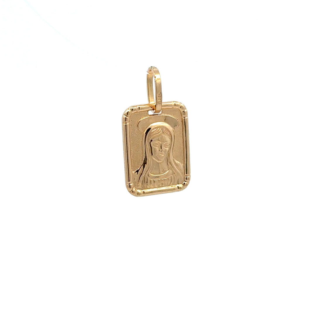 18K Gold Pendant Mother Mary Religious 2.59 grams - Rafant