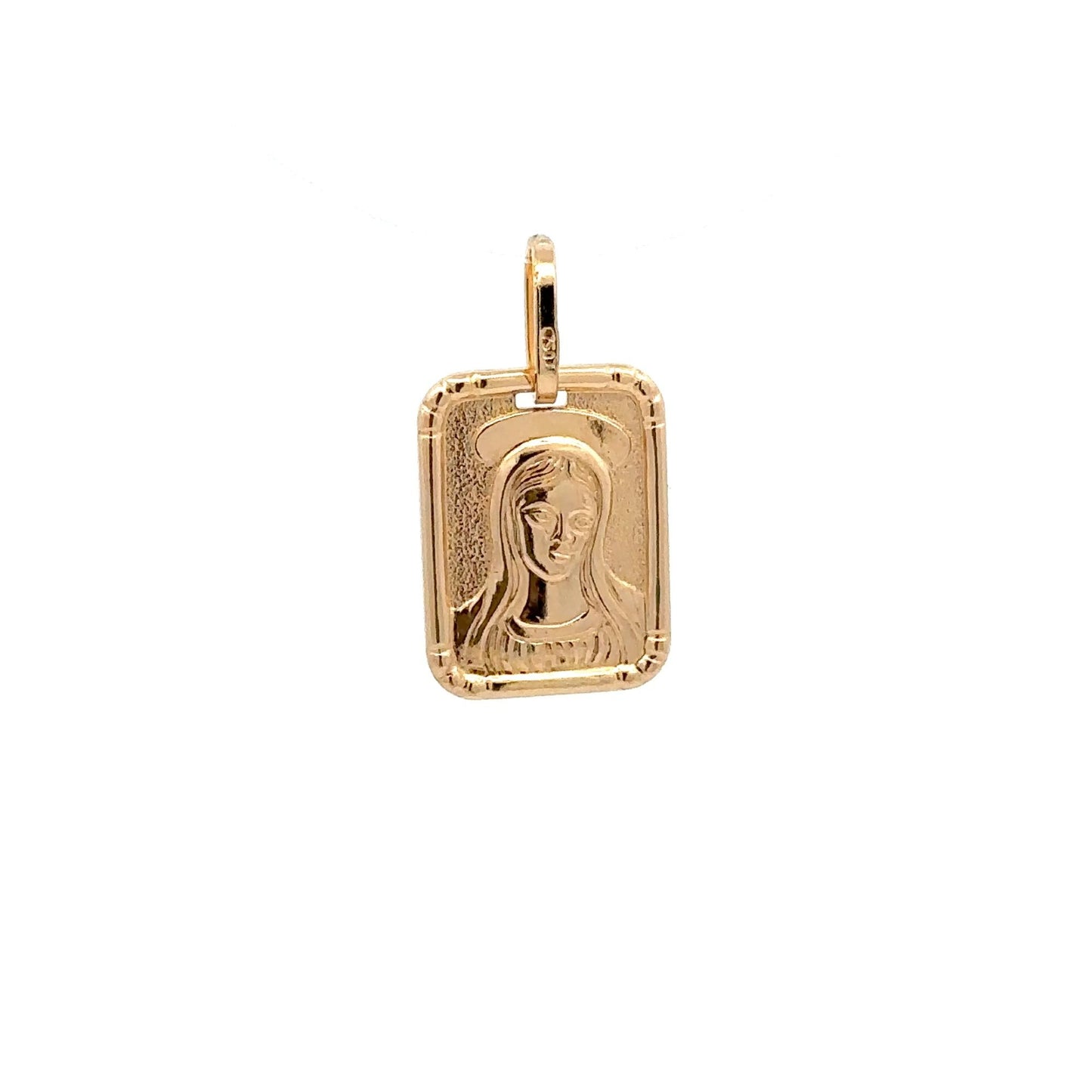 18K Gold Pendant Mother Mary Religious 2.59 grams - Rafant