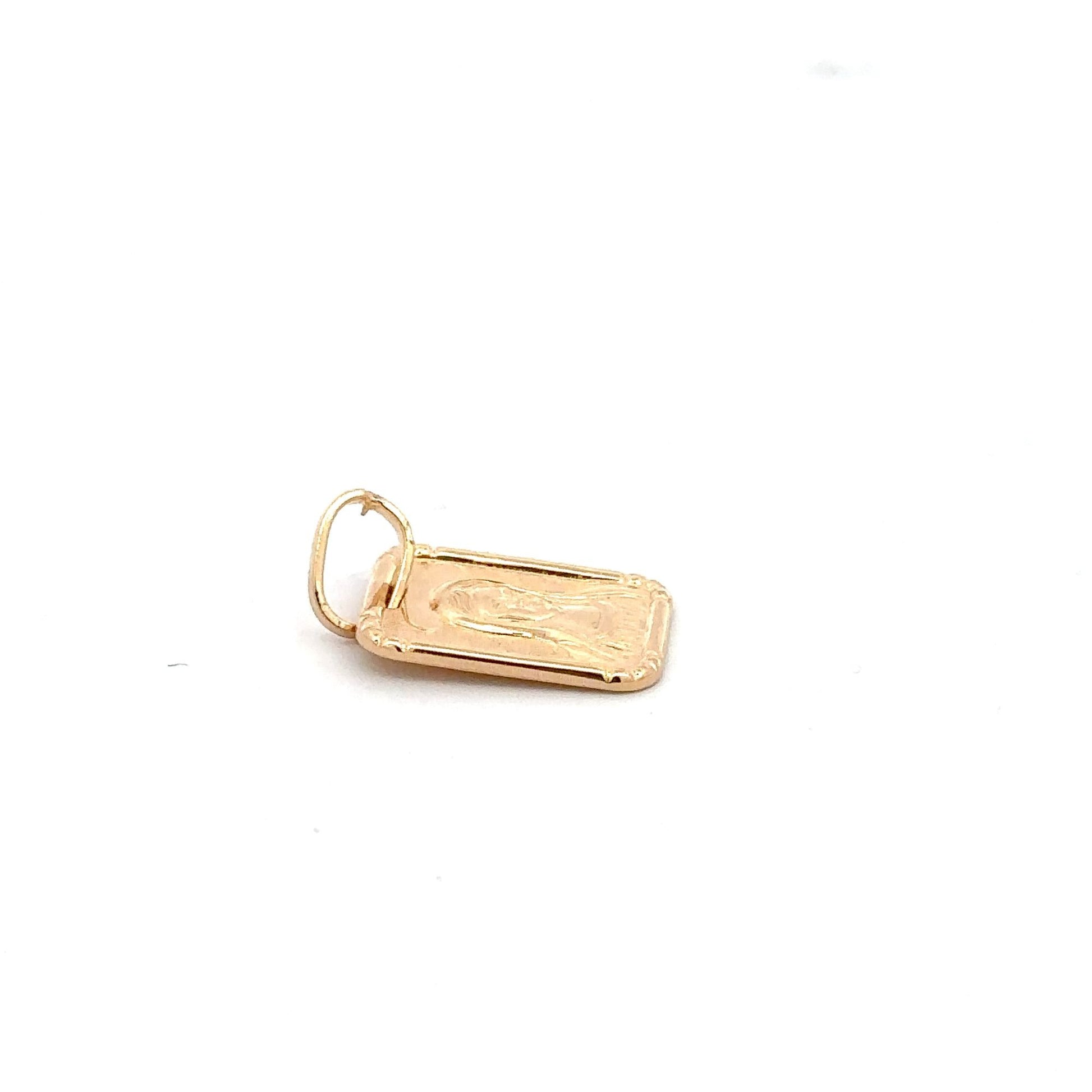 18K Gold Pendant Mother Mary Religious 2.59 grams - Rafant