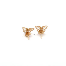 Load image into Gallery viewer, 18K Gold Earrings Stud Butterfly - Rafant
