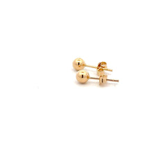 Load image into Gallery viewer, 18K Gold Earrings Stud Balls Polished Small - Rafant

