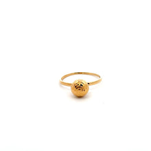 Load image into Gallery viewer, 18K Gold Ring Ball Women Size 8.25 - Rafant
