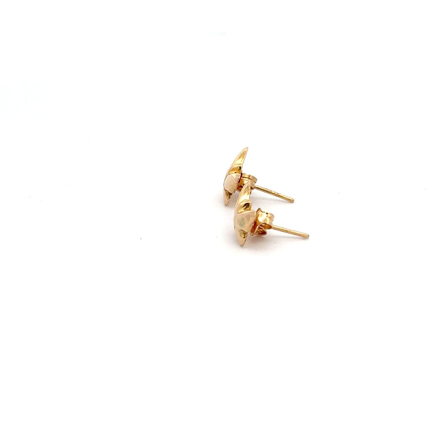 18K Gold Earrings Stud Butterfly - Rafant