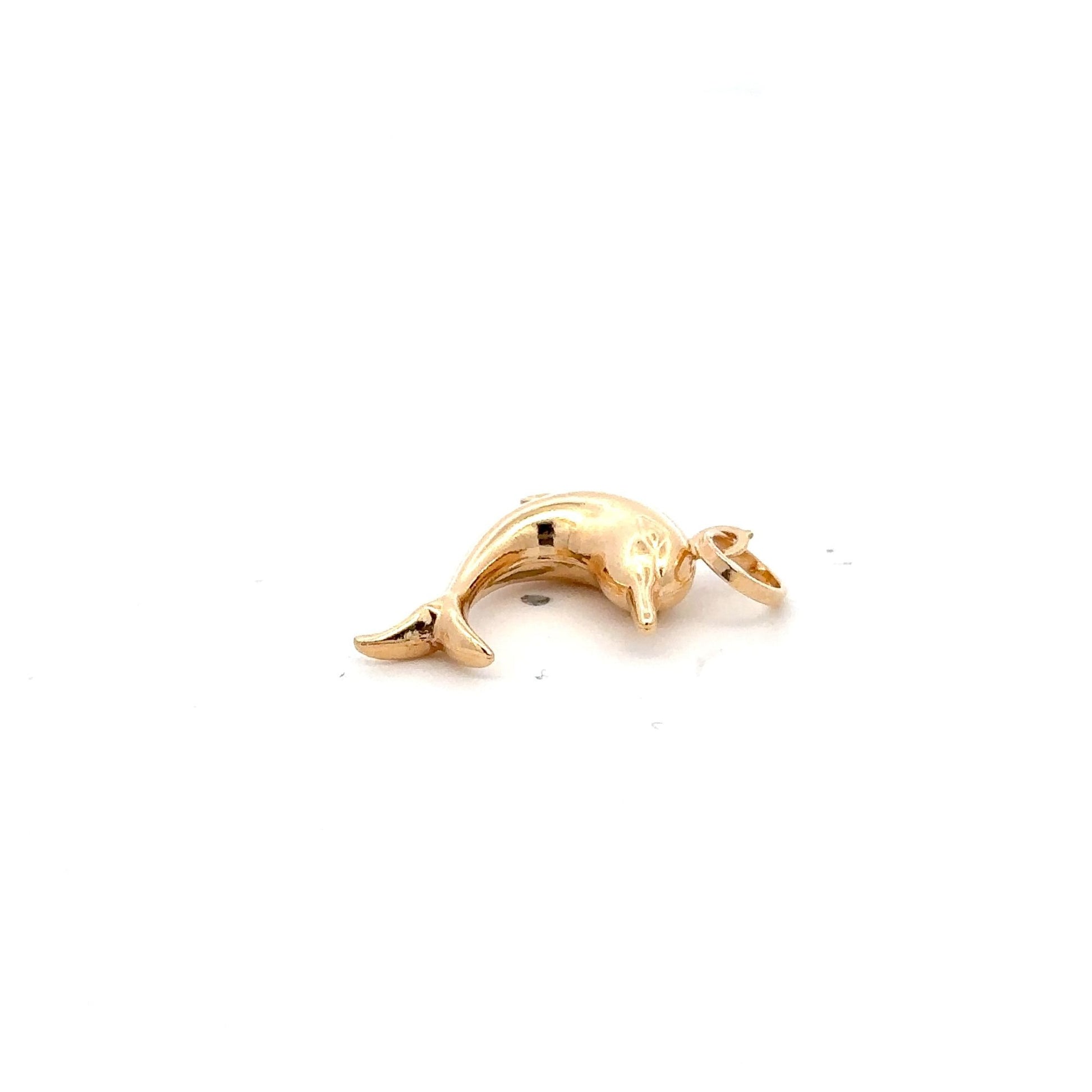 18K Gold Pendant Dolphin - Rafant