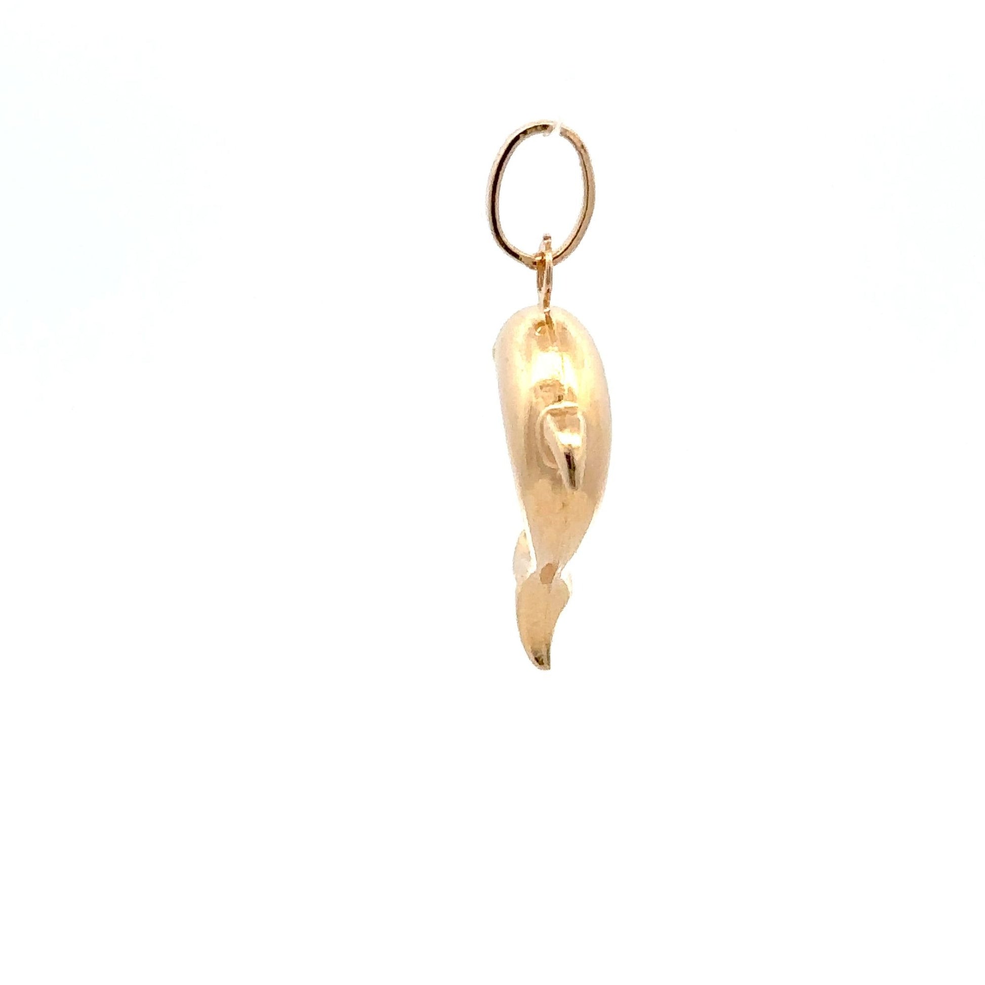 18K Gold Pendant Dolphin - Rafant