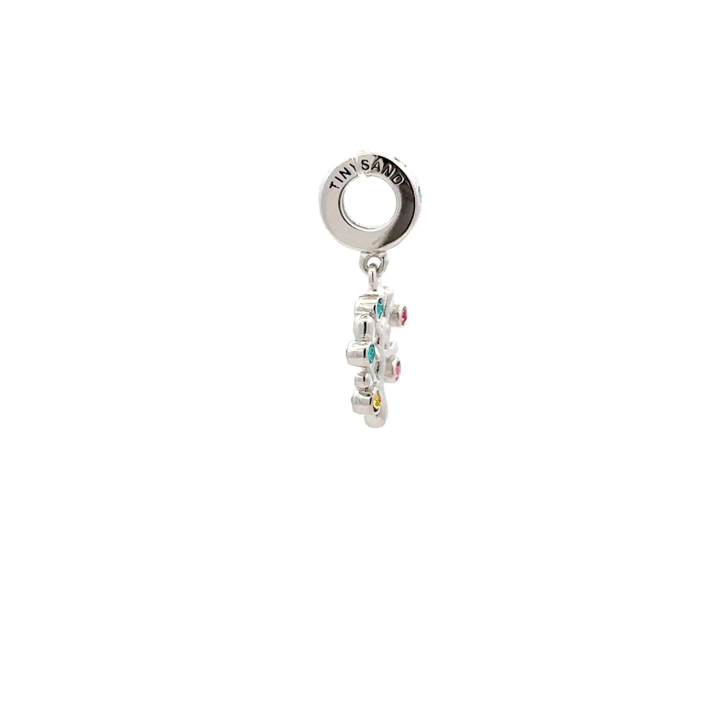 925 Sterling Silver Charm Tree of Life Multicolor Dangle For Charm Bracelet Necklace - Rafant