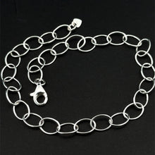 Load image into Gallery viewer, 925 Sterling Silver Cable Interchangeable Charm Bracelet, Build Your Own Custom Jewelry Base Up to S8"
