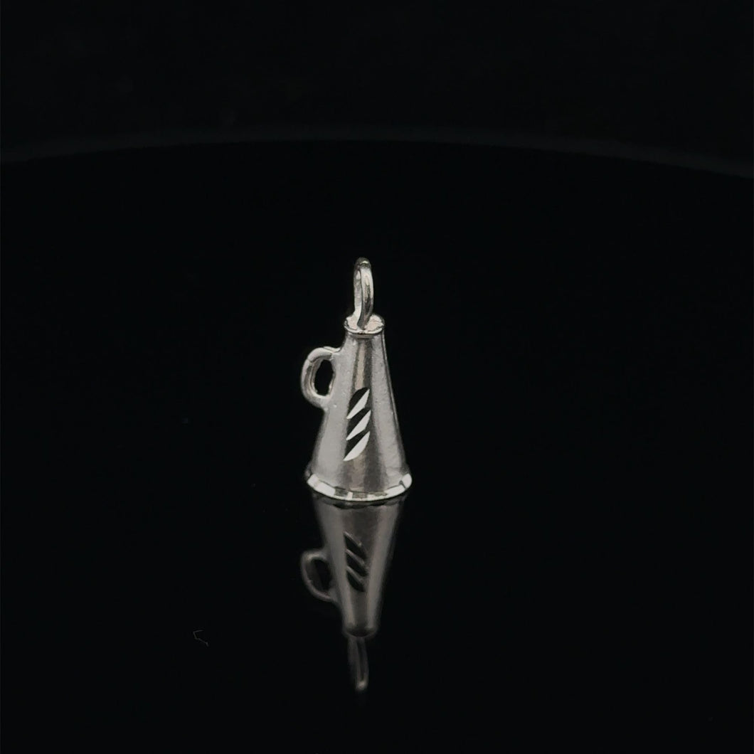 925 Sterling Silver Pendant Megaphone