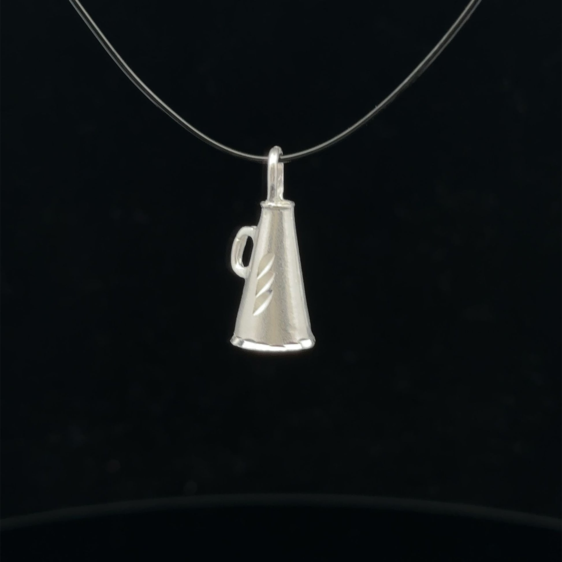 925 Sterling Silver Pendant Megaphone - Rafant