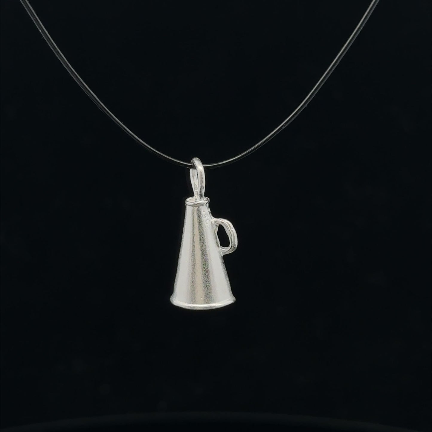 925 Sterling Silver Pendant Megaphone - Rafant