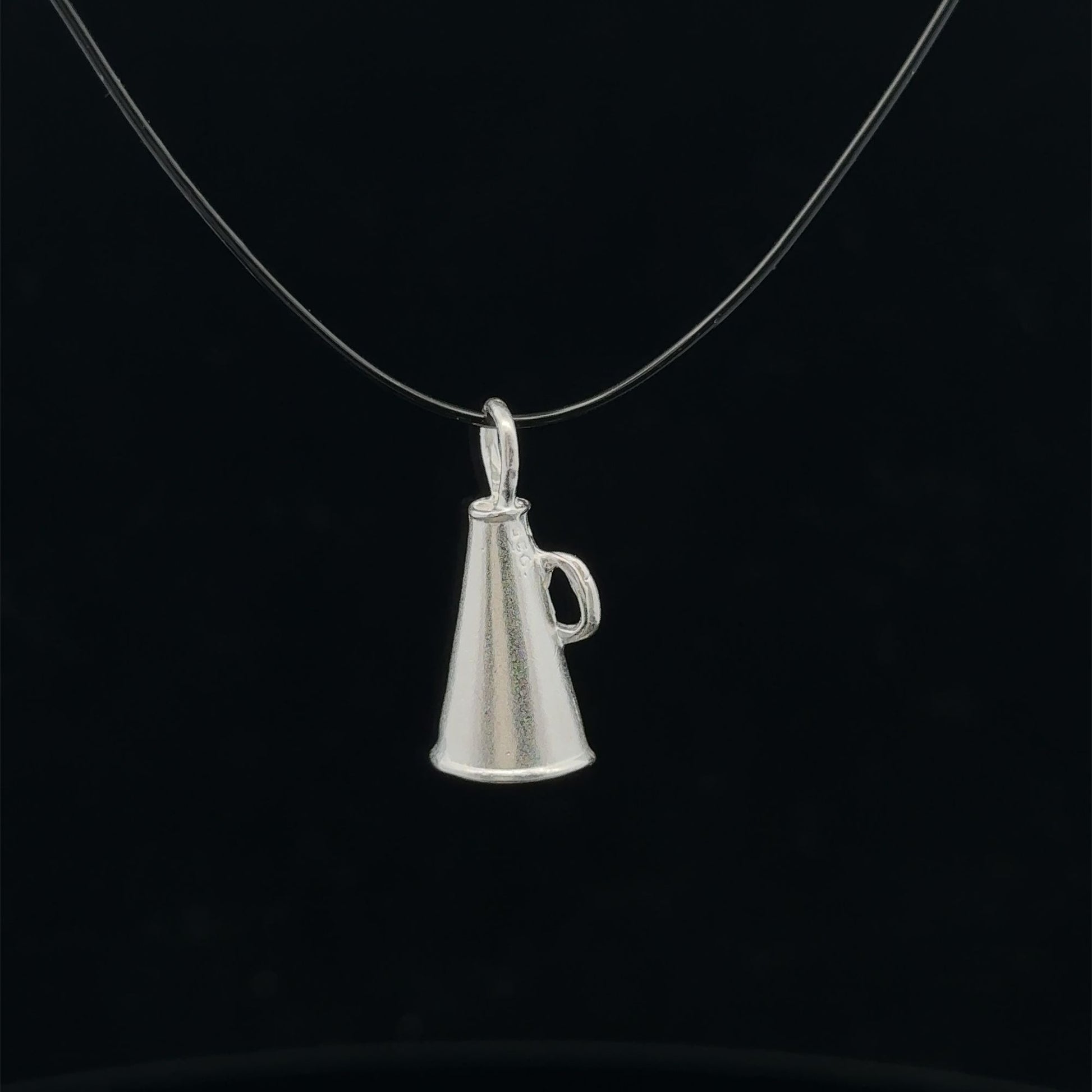 925 Sterling Silver Pendant Megaphone - Rafant