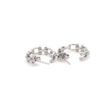 Load image into Gallery viewer, 925 Sterling Silver Earrings Semi Hoops - Rafant
