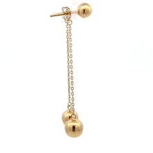 Load image into Gallery viewer, 18K Gold Earrings Balls Dangling - Rafant
