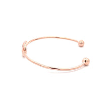 Load image into Gallery viewer, 925 Sterling Silver Cuff Bangle Bracelet Size 6.25 inches Center Knot
