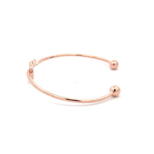 Load image into Gallery viewer, 925 Sterling Silver Cuff Bangle Bracelet Size 6.25 inches Center Knot
