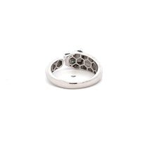 Load image into Gallery viewer, 925 Sterling Silver Ring Panther Green Cubic Zirconia Size 5 - Rafant
