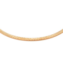 Load image into Gallery viewer, 18K Gold Necklace Omega Mesh 14 inches
