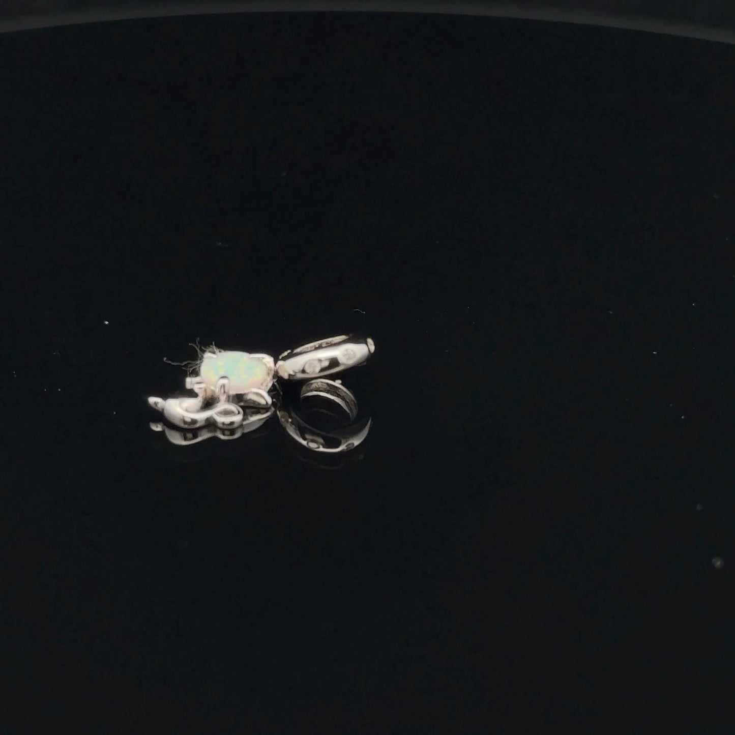 925 Sterling Silver Charm Bead Animal Cat Hanging - Rafant
