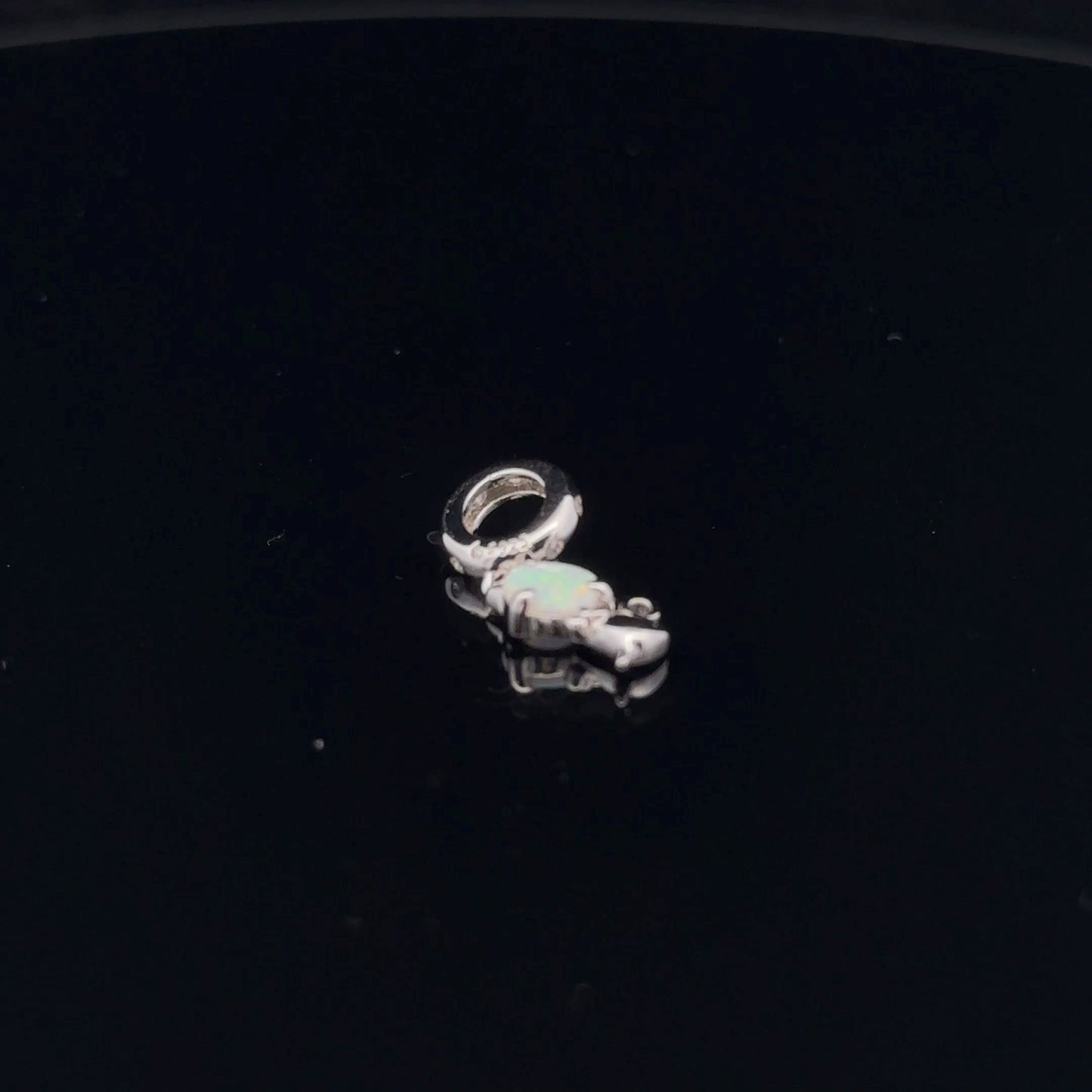 925 Sterling Silver Charm Bead Animal Cat Hanging - Rafant