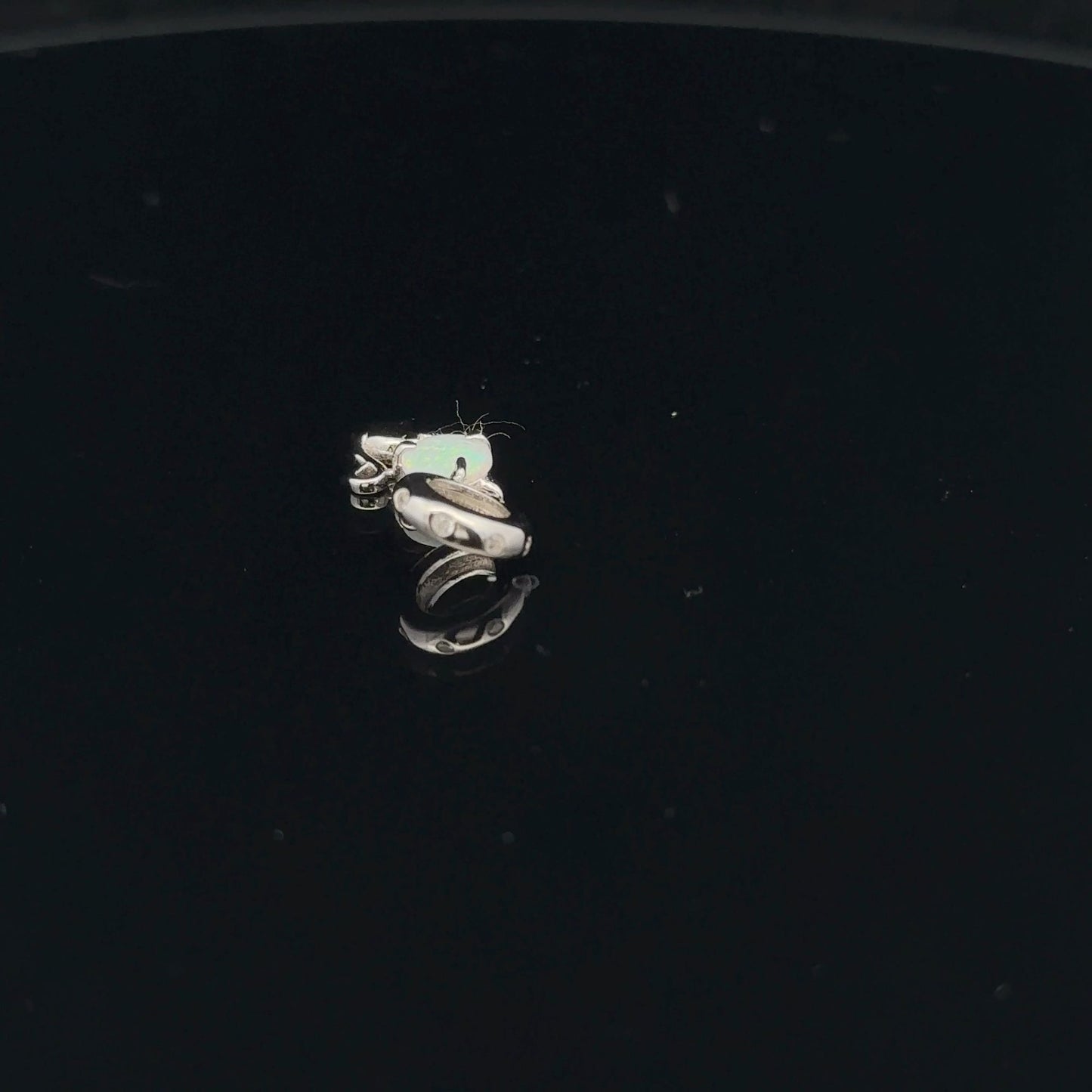 925 Sterling Silver Charm Bead Animal Cat Hanging - Rafant